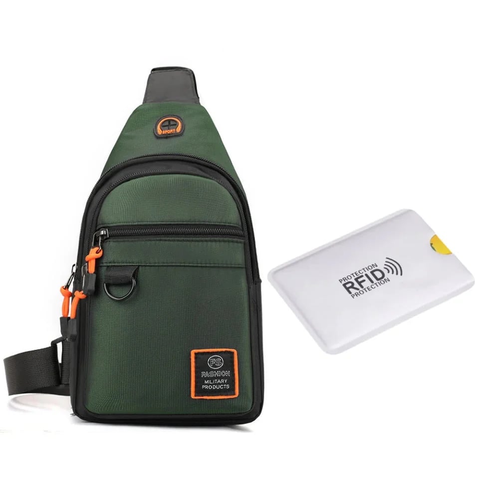 Waterproof Multi-pocket Crossbody Sling Bag