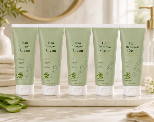 Ahlwo Painless Depilatory Cream – No Razor Bumps, No Harsh Odor