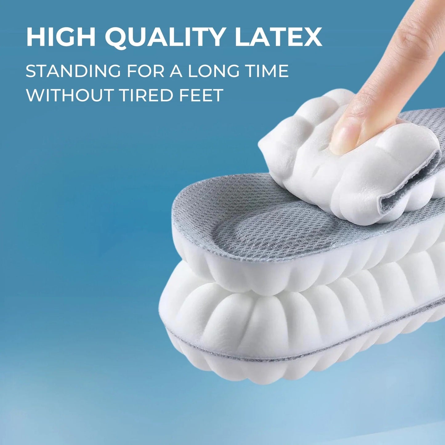 4D Cloud Insoles for Men Women - Anti Fatigue Shock Absorption Pain Relief