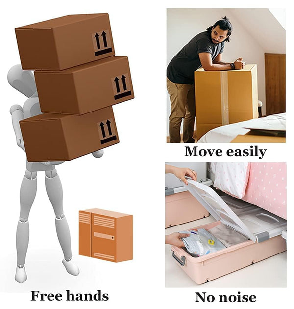 Move Sofas, Fridges & Almirahs Effortlessly - Heavy Duty 360° Rotating Furniture Mover Wheels