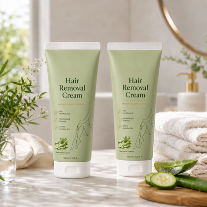 Ahlwo Painless Depilatory Cream – No Razor Bumps, No Harsh Odor