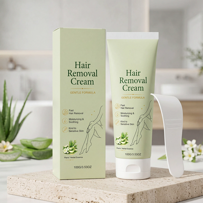 Ahlwo Painless Depilatory Cream – No Razor Bumps, No Harsh Odor
