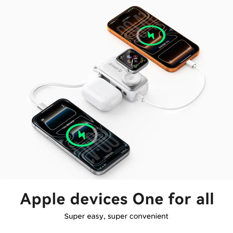 3-in-1 Folding Chargeable Portable Power Bank