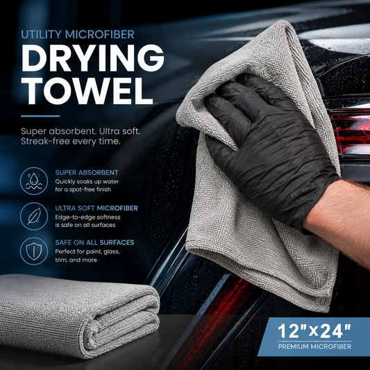 Ultra Absorbent Microfiber Drying Towels – Scratch-Free Car Detailing Cloth for Paint, Glass & Trim