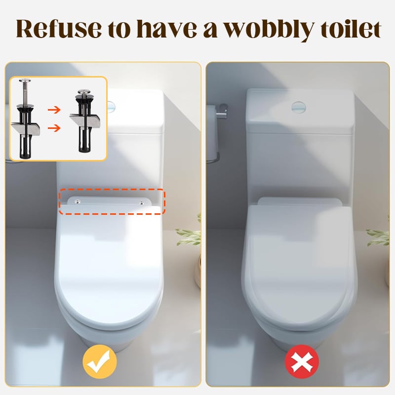 🔥Last Day 50% OFF🔥Heavy Duty Toilet Seat Fastener Bolt Kit (A Set of 2 Pcs)