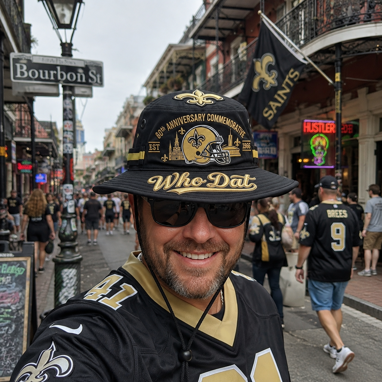 ⚜️🏈Who Dat 60th Anniversary commemorative Boonie Hat
