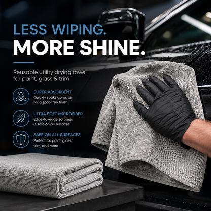 Ultra Absorbent Microfiber Drying Towels – Scratch-Free Car Detailing Cloth for Paint, Glass & Trim