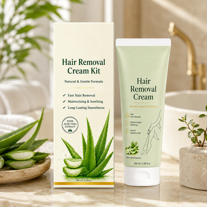 Ahlwo Painless Depilatory Cream – No Razor Bumps, No Harsh Odor