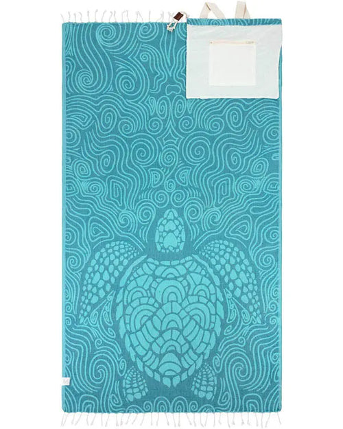 Sand Cloud 2 in 1 Towel Bag | Convertible Organic Turkish Cotton Beach Towel Backpack, Sand Resistant Quick Dry Boho Beach Blanket with Hidden Zip Pocket for Beach Pool Festival Camping