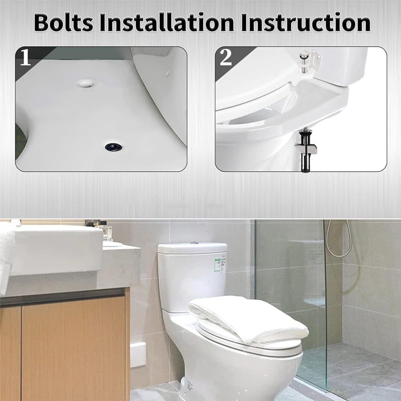 🔥Last Day 50% OFF🔥Heavy Duty Toilet Seat Fastener Bolt Kit (A Set of 2 Pcs)