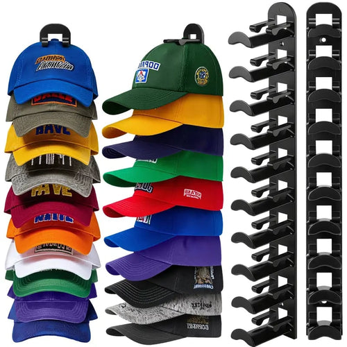 Hat Rack for Wall – Baseball Cap Organizer Holds Up to 20 Hats