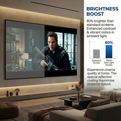 🏠🎬100inch 4K UHD Anti-Light Foldable Portable Projector Scree
