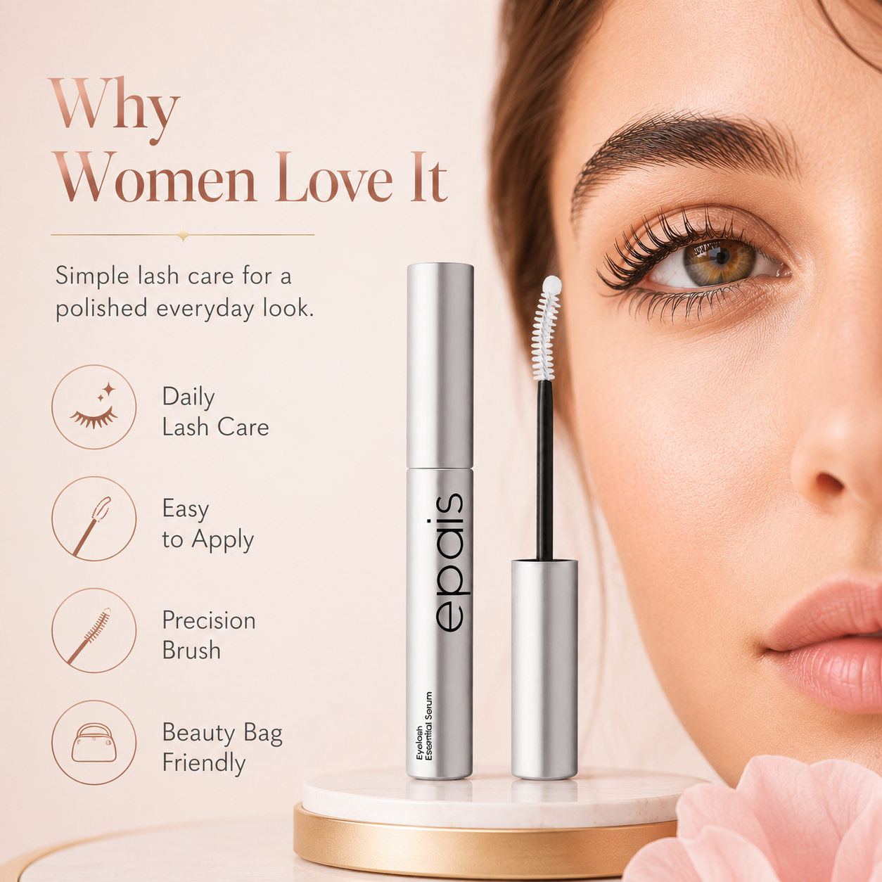 Eyelash Growth Serum – Fuller, Longer Lashes | Daily Lash Enhancing Treatment