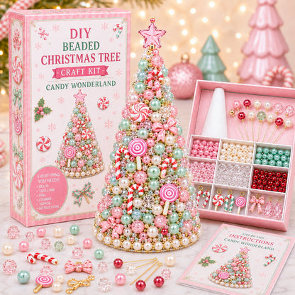 🎄 DIY Beaded Christmas Tree Craft Kit
