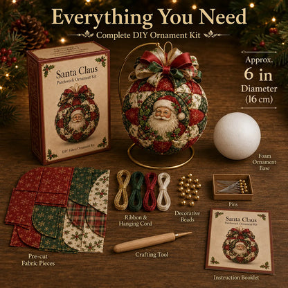 🎄 Christmas Classics Patchwork Ornament DIY Kit