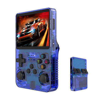 R36S Retro Handheld Game Console – 3.5" IPS Screen, Linux System, 3000mAh Battery, Preloaded Games