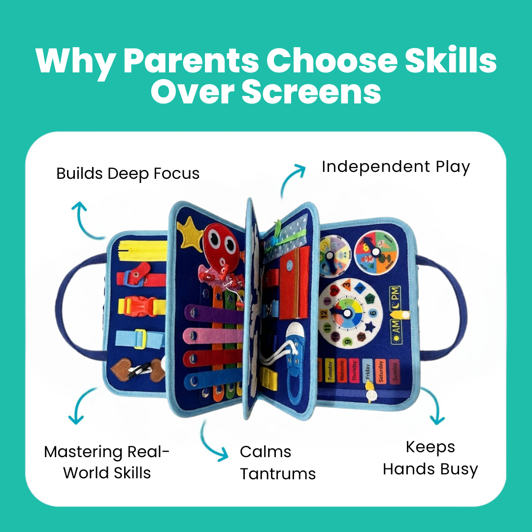 💥LIMITED TIME! ENJOY 50% OFF💥 Montessori Busy Board📚 - Busy Hands, Happy Minds