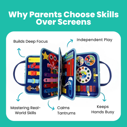 💥LIMITED TIME! ENJOY 50% OFF💥 Montessori Busy Board📚 - Busy Hands, Happy Minds