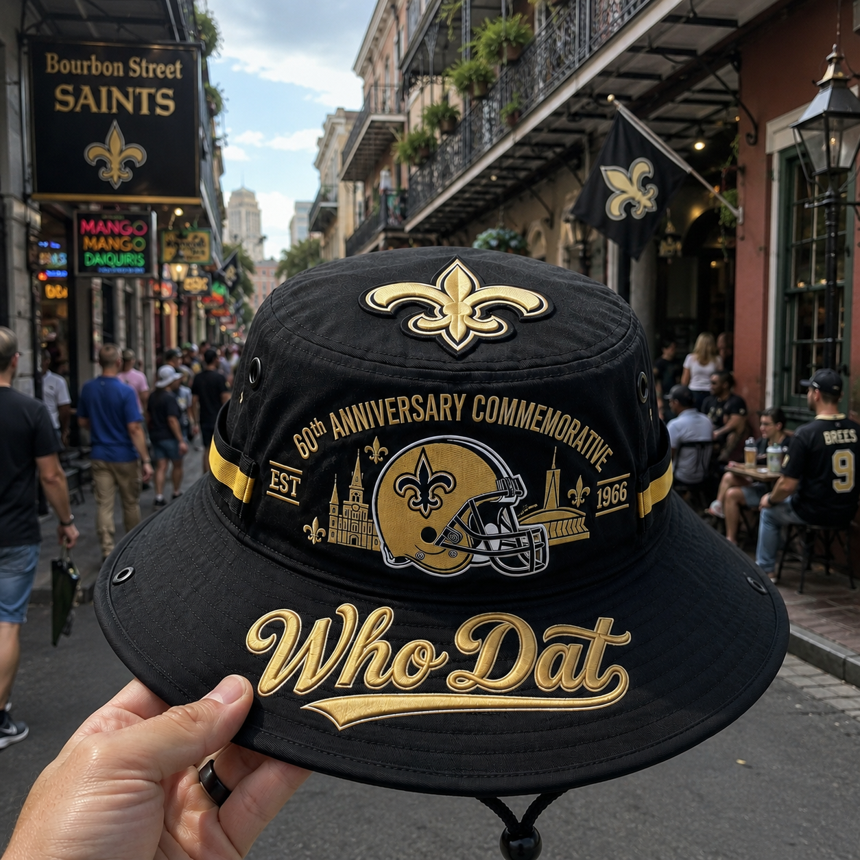 ⚜️🏈Who Dat 60th Anniversary commemorative Boonie Hat