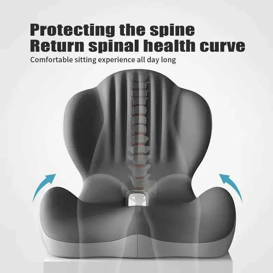❤️Sit Longer in Comfort with Ergonomic Memory Foam Back & Seat Support