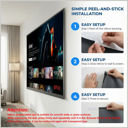 🏠🎬100inch 4K UHD Anti-Light Foldable Portable Projector Scree