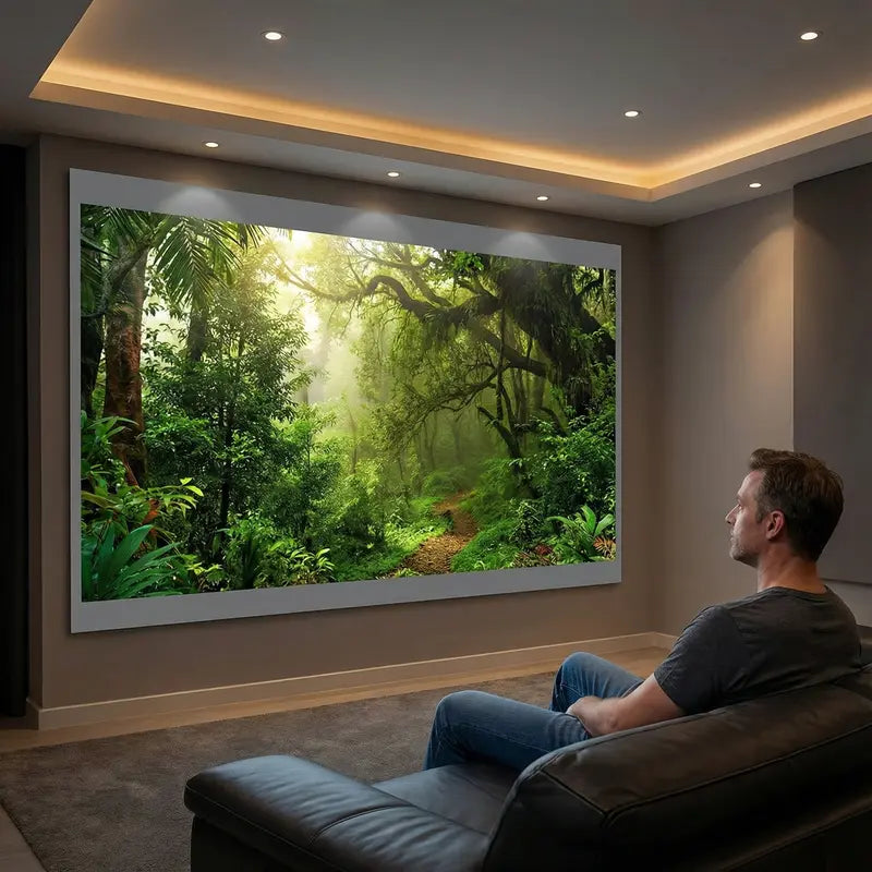 🏠🎬100inch 4K UHD Anti-Light Foldable Portable Projector Scree