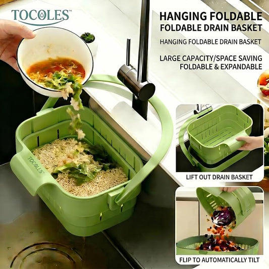 Foldable Hanging Kitchen Sink Drain Basket