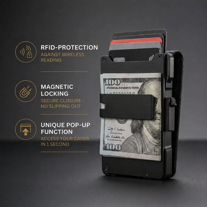 Exnercy MagVault® Minimalist Wallet - Maximum Capacity. Minimal Footprint.