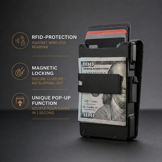 Exnercy MagVault® Minimalist Wallet - Maximum Capacity. Minimal Footprint.