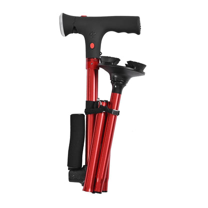 Smart Easy Up Cane With 2 Handle & Anti Slip Base