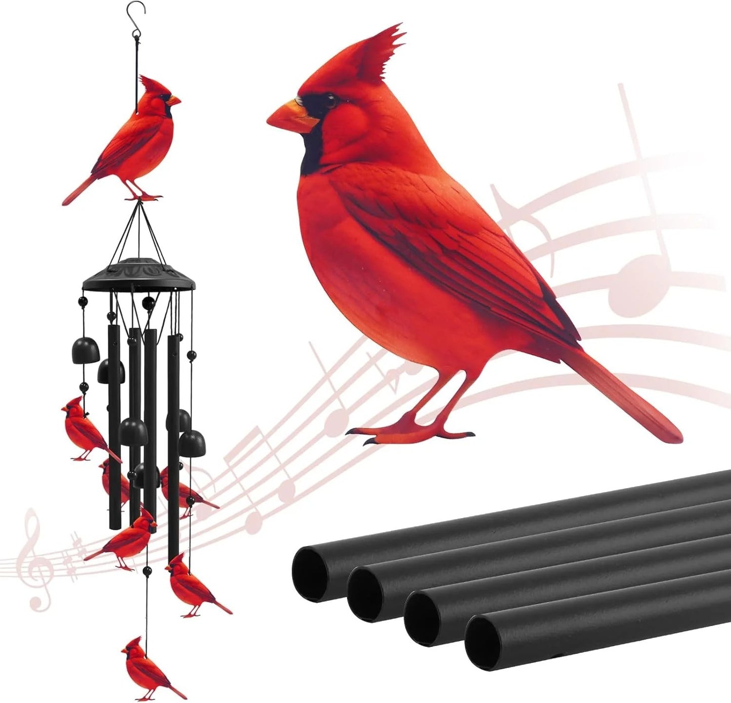🔥Hot Sale 60% OFF🔥-🐦Vintage Colorful Hummingbird Wind Chime with Metal Tubes and Bells