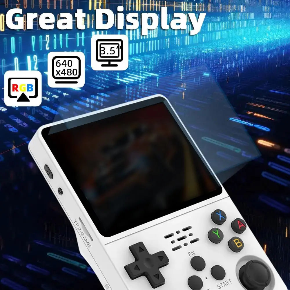 R36S Retro Handheld Game Console – 3.5" IPS Screen, Linux System, 3000mAh Battery, Preloaded Games