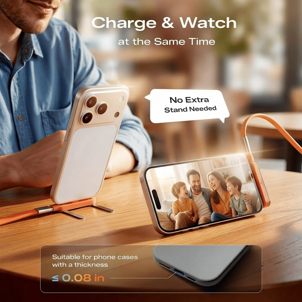 🔥Hot 50% OFF🔥Fast-Charging Cable with Detatchable Stand