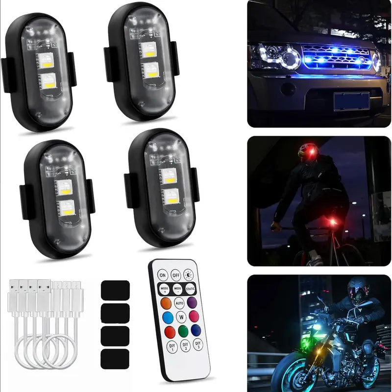RGB Led Aircraft Strobe Light（Remote Wireless ）