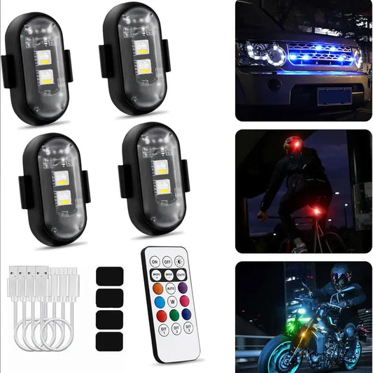 RGB Led Aircraft Strobe Light（Remote Wireless ）