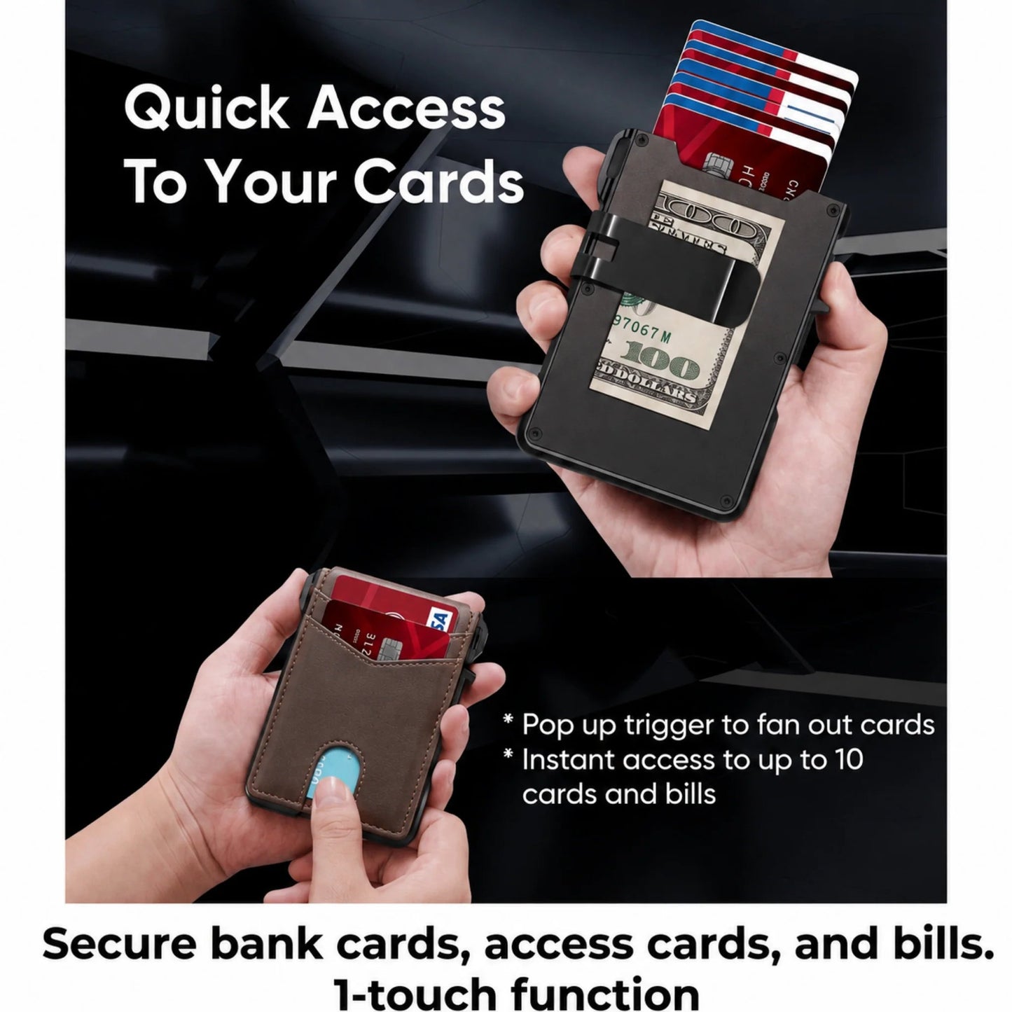 Exnercy MagVault® Minimalist Wallet - Maximum Capacity. Minimal Footprint.