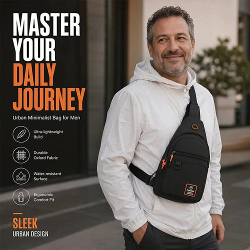 Waterproof Multi-pocket Crossbody Sling Bag