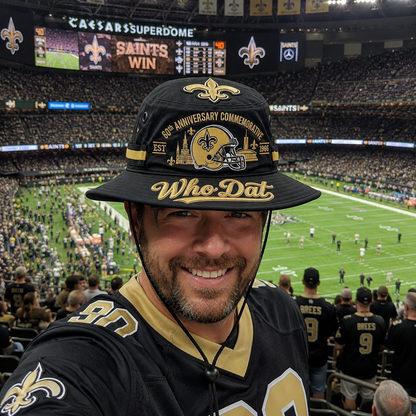 ⚜️🏈Who Dat 60th Anniversary commemorative Boonie Hat