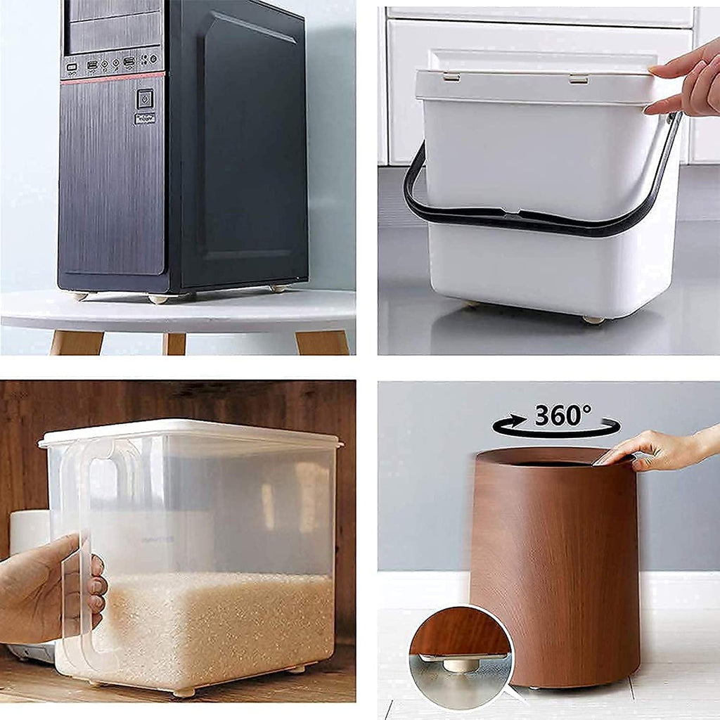 Move Sofas, Fridges & Almirahs Effortlessly - Heavy Duty 360° Rotating Furniture Mover Wheels