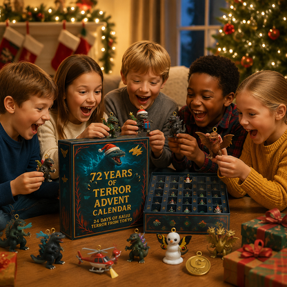 Godzilla Kaiju Advent Calendar, 24‑Day Christmas Countdown Calendar