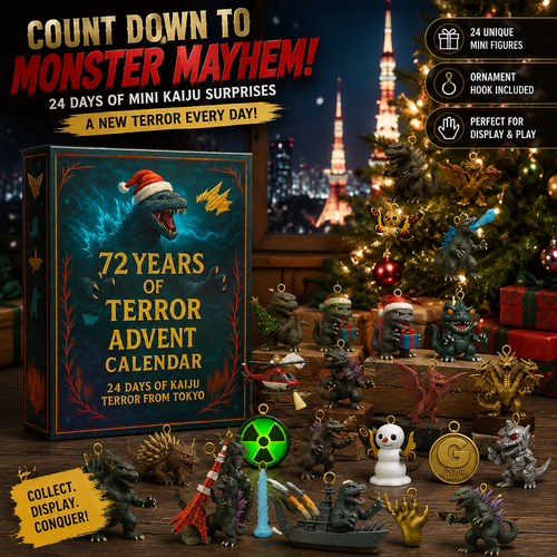 Godzilla Kaiju Advent Calendar, 24‑Day Christmas Countdown Calendar